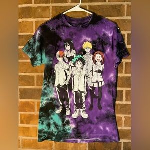 My Hero Academia Double Sided Tie Dye Shirt